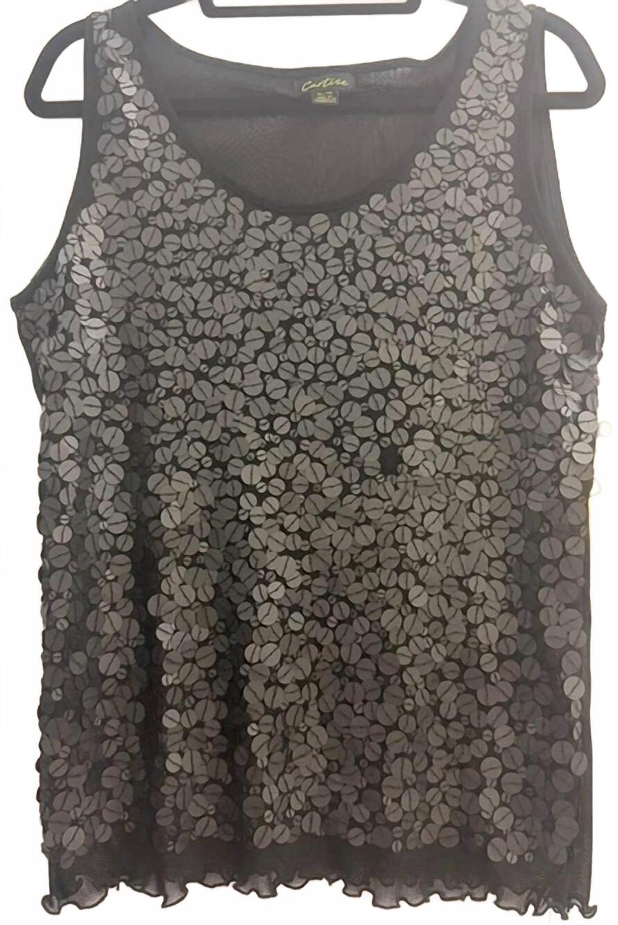 NEW CARTISE women's beading camisole in black